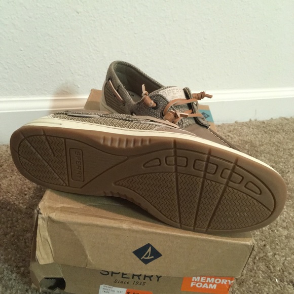 Last 1 Sperry RoseFish Taupe NEW with Box W Memory - Picture 4 of 4